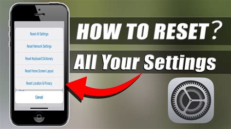 What happens if you reset all settings?